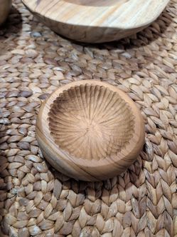 Hand-Carved Wooden Bowl