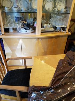 Dining room table and China cabinet