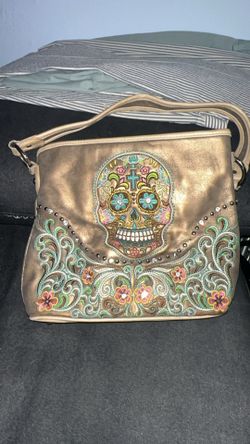 Montana West Sugar Skull Concealed Carry Collection Purse