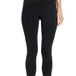 Z by Zobha Women's black Shine High Waisted Leggings Size S $89 Retail