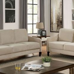Brand New Beige Sofa and Loveseat Set 