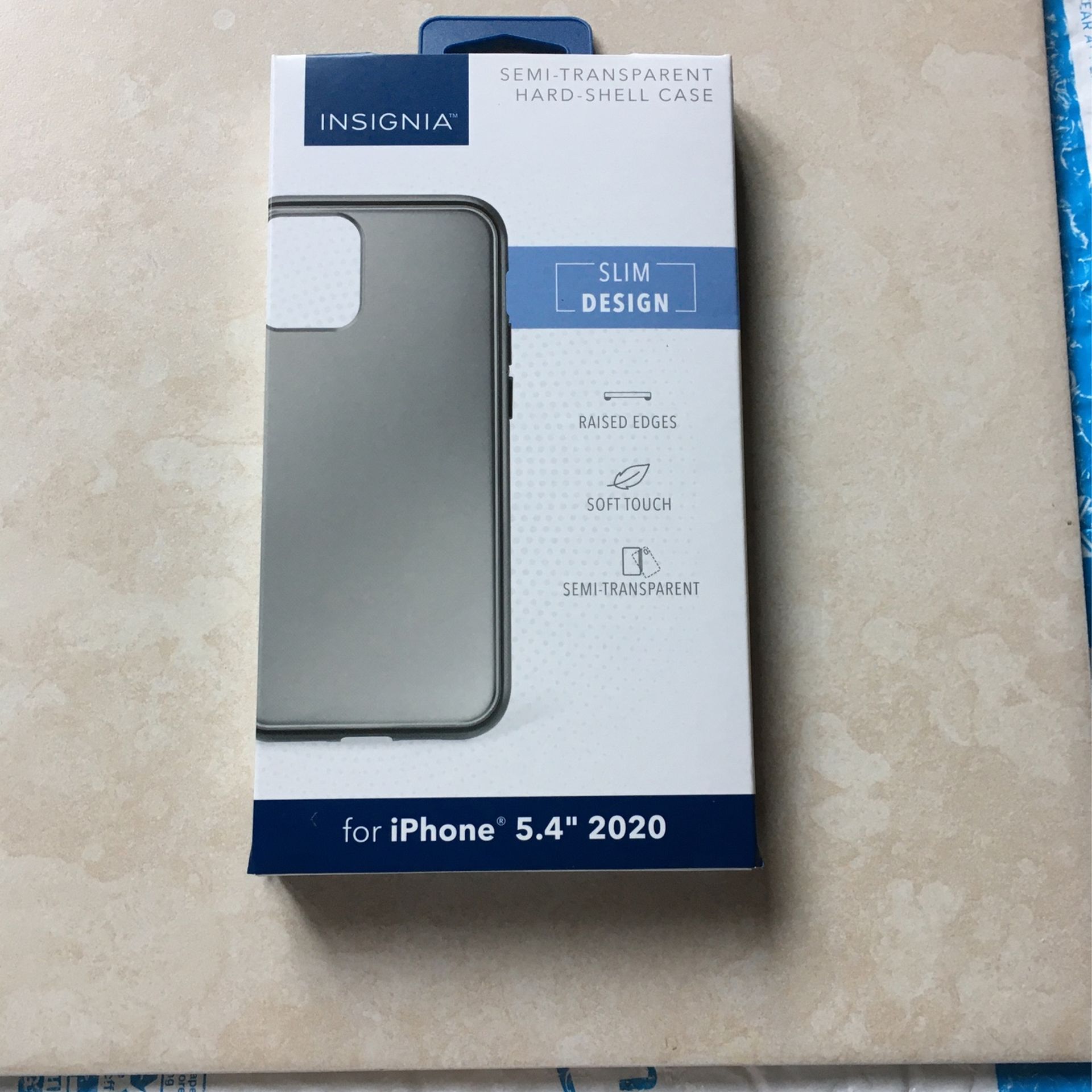 Insignia™ - Hard-Shell Phone Case for iPhone® 12 mini - Smokey Color NEW SEALE