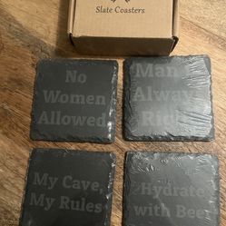 Man Cave Set Of 4 Coasters 