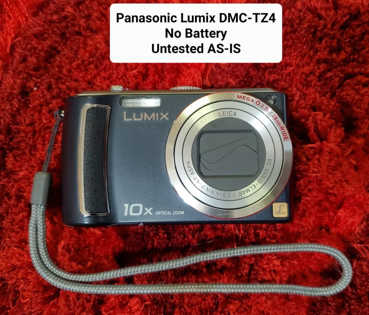 Panasonic LUMIX DMC-TZ4 8.1MP Digital Camera - Black