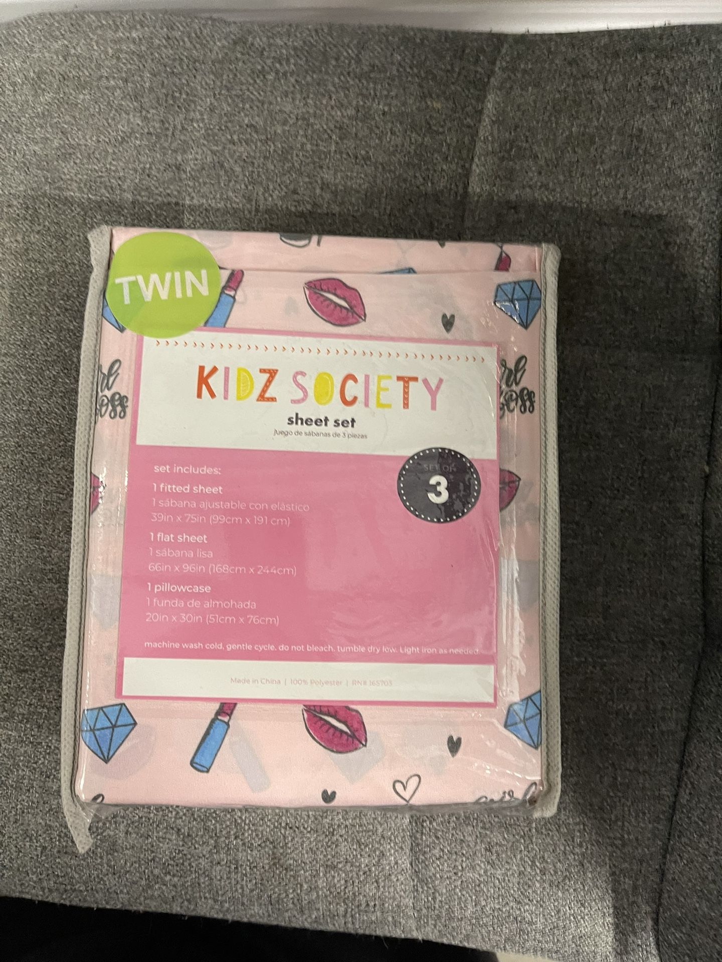Girls Twin Bed Sheet Set
