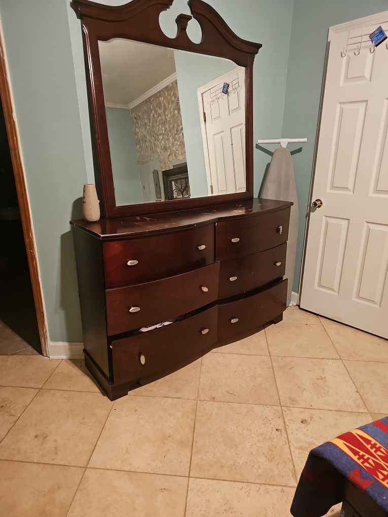 Dresser and Mirror