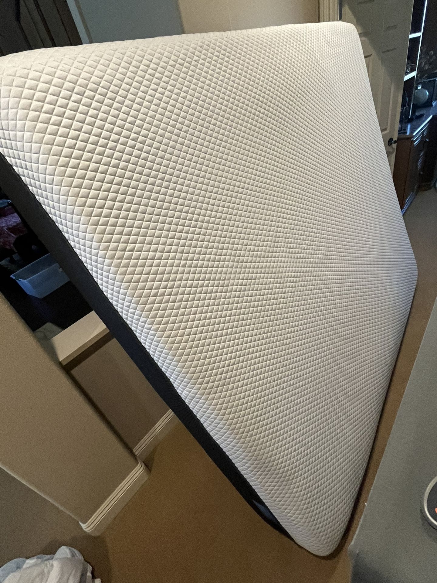 California king Bed, Box Springs, Cover & Sheets