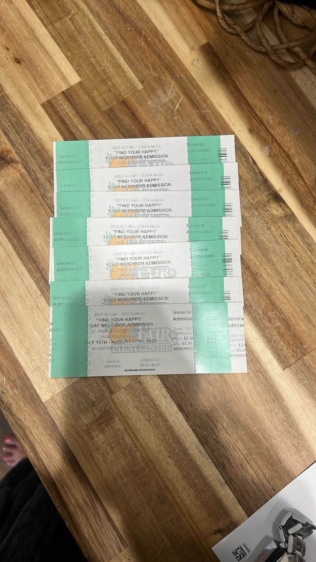 7 Fair Tickets!! Good For today(Sold Out) Or Tomorrow!!
