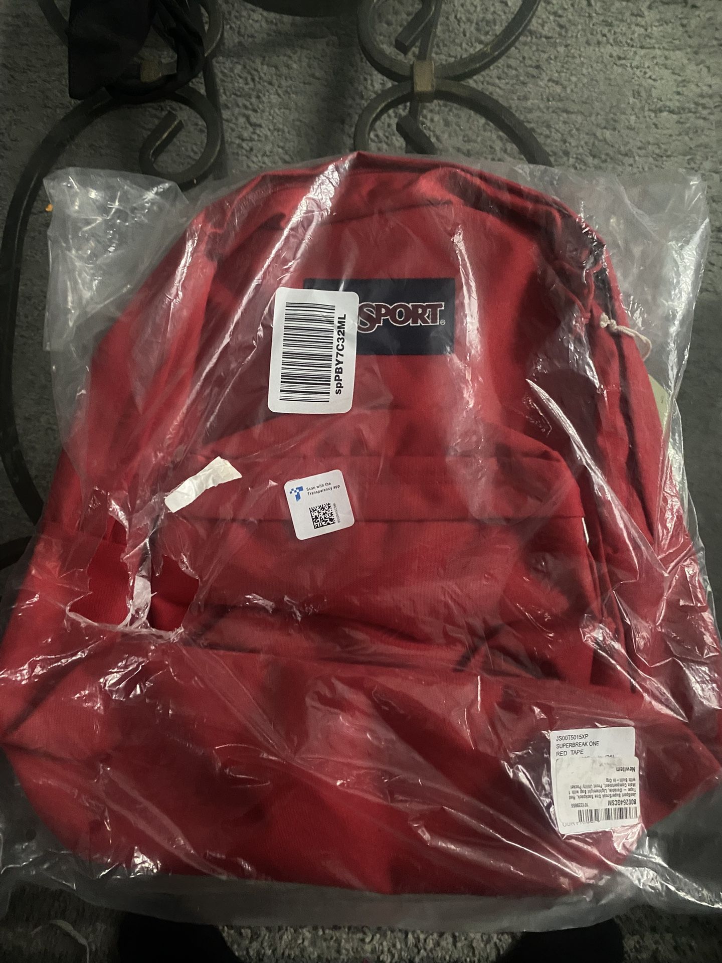 JanSport Superbreak One Red Tape Backpack