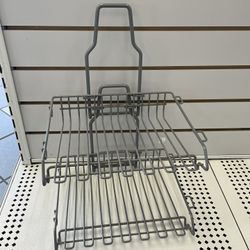 Gray Metal Table Top Display Shelves