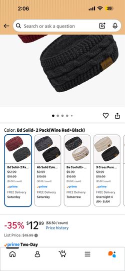 2 pack women headbands