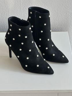 Black Stiletto Ankle Boots 5.5