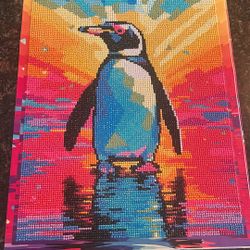 Diamond Penguin Painting 