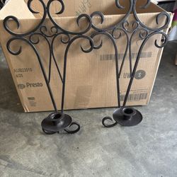 2 Wall Candle Holders Decor