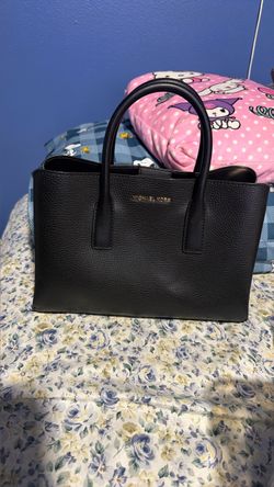 Michael Kors Black Leather Tote Bag