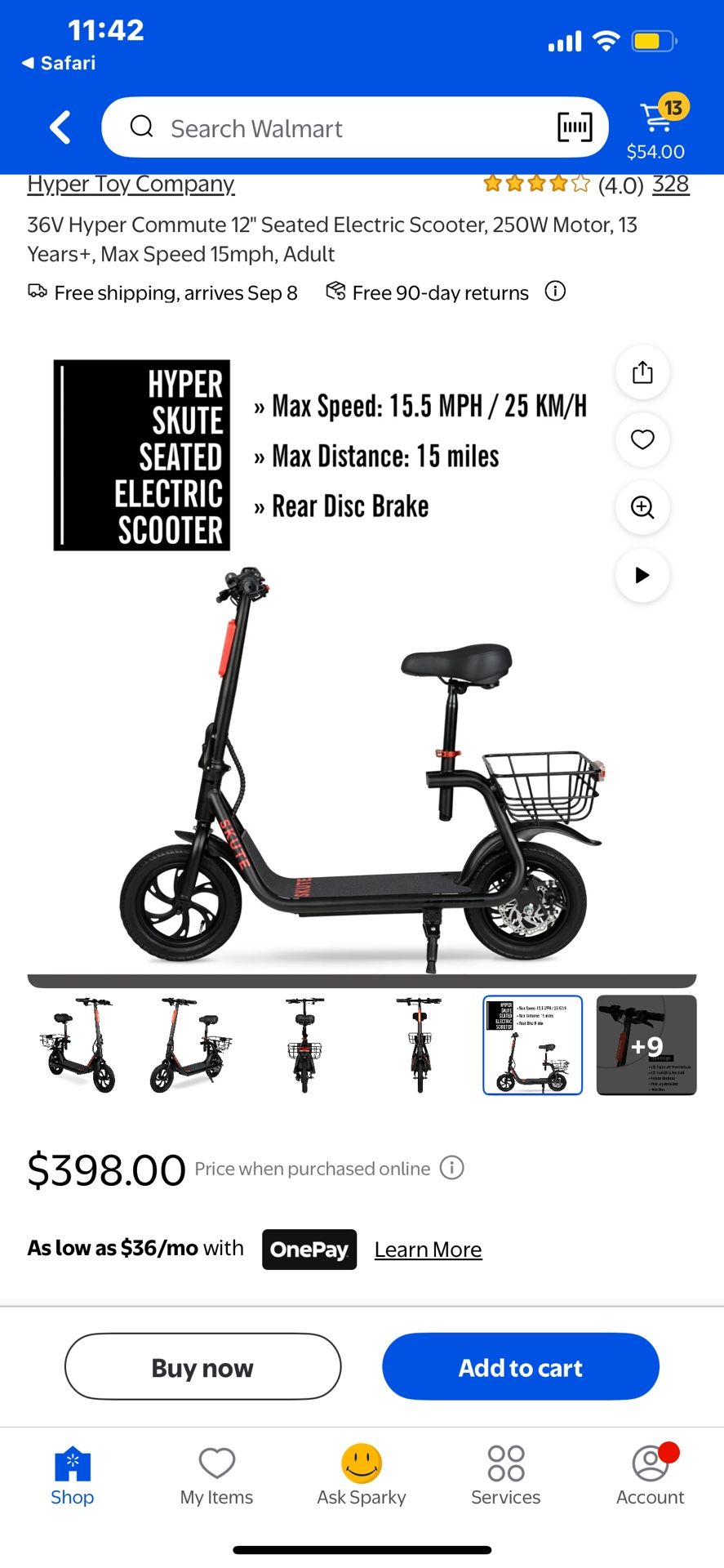 Hyper Skute Electric Scooter 