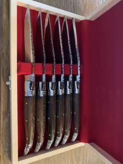Stainless steel steak knives, set of 6