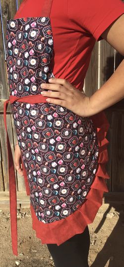 Hot Cocoa Apron Handmade