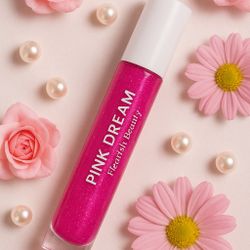 “✨ Pink Dream Lip Gloss ✨ Handmade & Hydrating 💖”