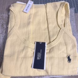 Polo Ralph Lauren Sleepwear Cami & Sleep Short in T-Bird Yellow Large
