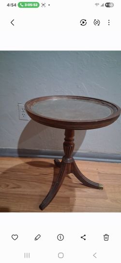 Side Glass Top Table