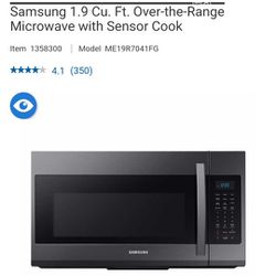 Brand New Unopened Samsung Over The Range Microwave ( 5 Year Warranty)