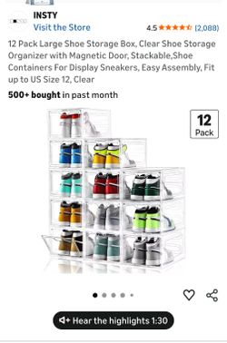 INSTY, shoe storage boxes