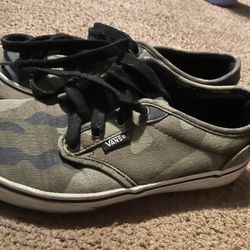 Camouflage Vans, Size 5 In Boys 