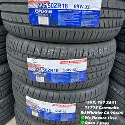 225/50R18 Atlander Set of Tires Installed and Balanced Set de Llantas Nuevas Instaladas y Balanceadas
