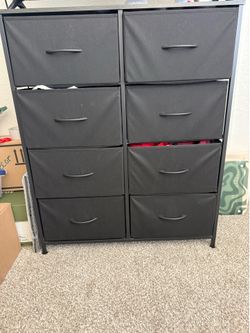 8-Drawer Dresser with Fabric bins