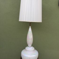 Unique! one of a kind oversized Iridescent Vintage Lamp