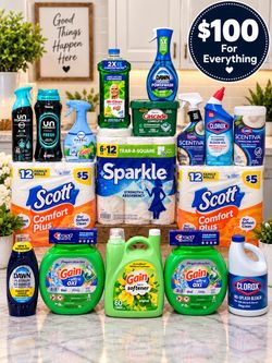 Gain Laundry & Household Cleaning & Laundry Supply Bundle