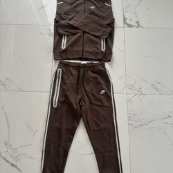 Nike Tech Fleece Set Reflective Brown
