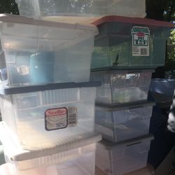 Arts and crafts containers with lids off for only $25