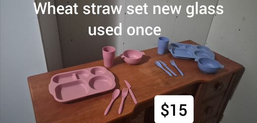 Wheat straw plates set