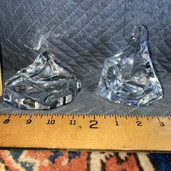 1986 FRANKLIN MINT  Crystal Iceberg Glacier & 1987