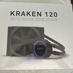 NZXT Kraken 120 AIO Liquid Cooler With RGB  Factory Sealed  $65 Firm