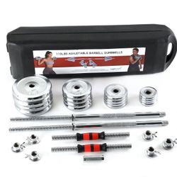 110lb Portable Weight Set With Carrying Case