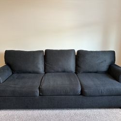 Couch Dark Grey Charcoal 