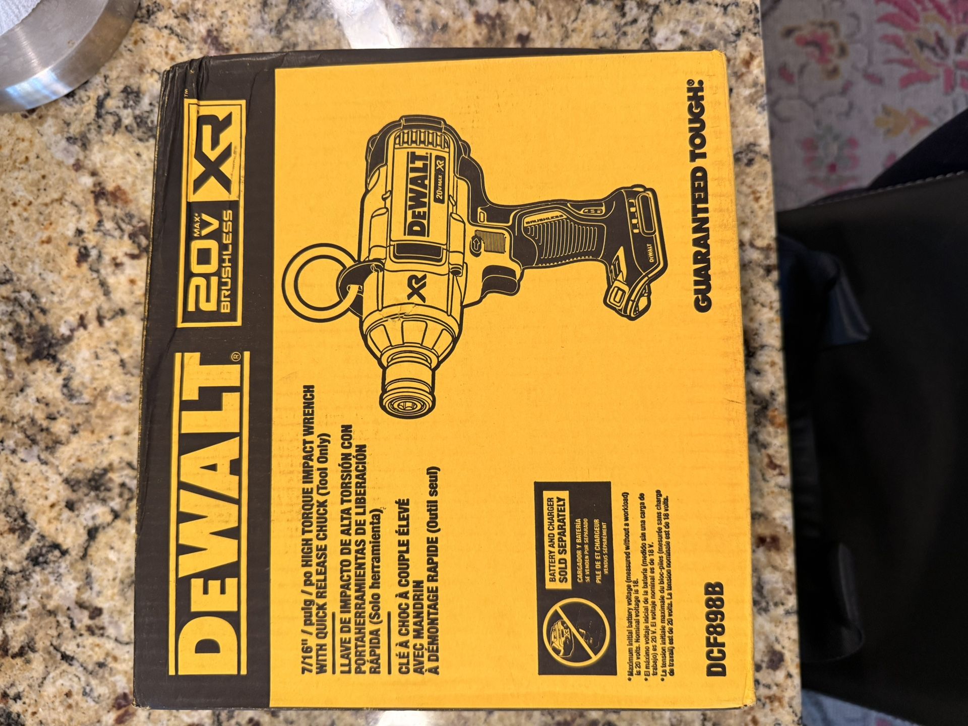 DEWALT 20V MAX XR Cordless Brushless 7/16 in. High Torque Impact Wrench with Quick Release Chuck (Tool Only)
