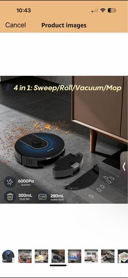 Brand New Bagotte G6 Pro Robot Vacuum & Mop – 6000Pa LiDAR
