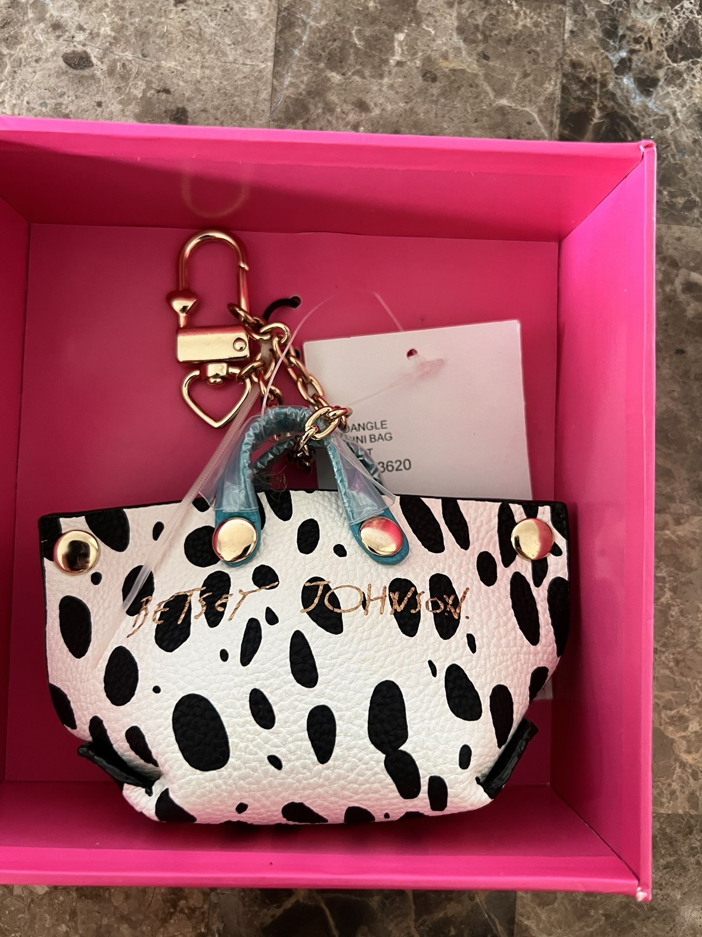 Betsey Johnson Mini Bag Keychain/Purse chain