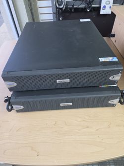 2 Pelco Digital Sentry Servers,  with 6 drive bays each. Supports up 24TB,  however these do not have hard drives or RAM. These were pulled from our w
