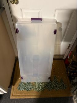 Sterilite under bed storage tote box