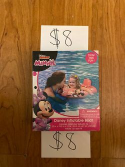 $8 New! Disney Junior Minnie - inflatable Boat