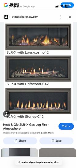 Heat and glo slr-c natural gas fireplace