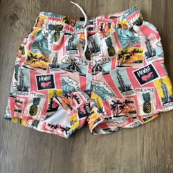 Janie & Jack Hawaii/Tropical Swim Shorts - 18 to 24 Months