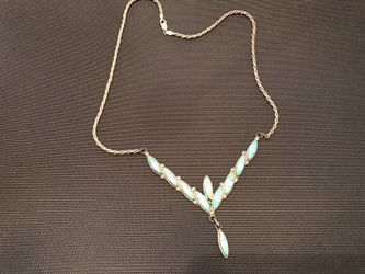 Turquoise sterling silver necklace