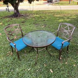 Three Piece Metal Patio Set