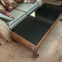 Antique TEAK WOOD Custom Coffee Table